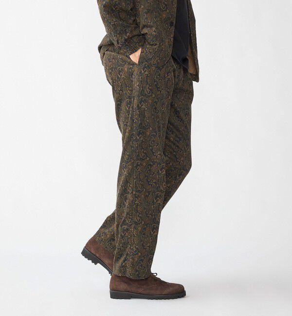 SHIPS「Southwick Gate Label:〈セットアップ対応〉プリント コーデュロイ スラックス」|スラックス|