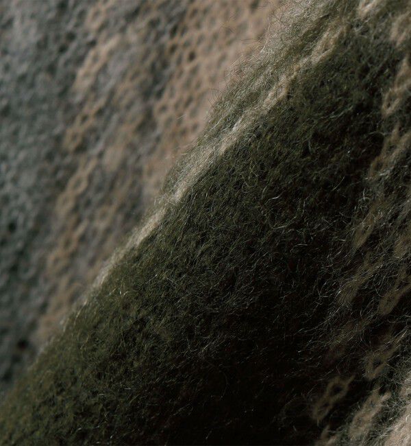 SHIPS「TOWNCRAFT: SHAGGY VINTAGE PATTERN V CARDIGAN」|カーディガン|