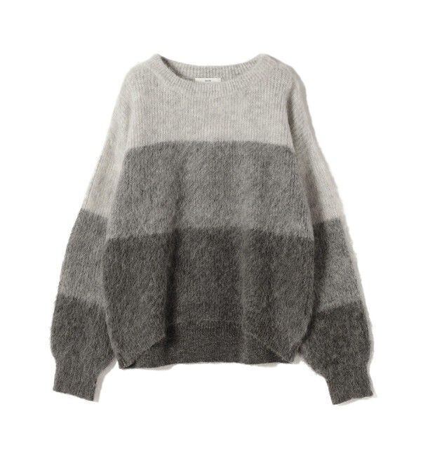 SHIPS for women「《一部追加予約》【WEB限定】〈手洗い可能〉モヘヤ混 グラデーション ニット プルオーバー」|ニット・セーター|