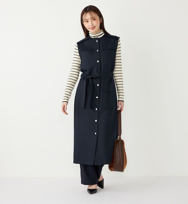 SHIPS Colors 「《予約》SHIPS Colors:ミックスツイード フリンジ ワンピース 2◆」|ワンピース|