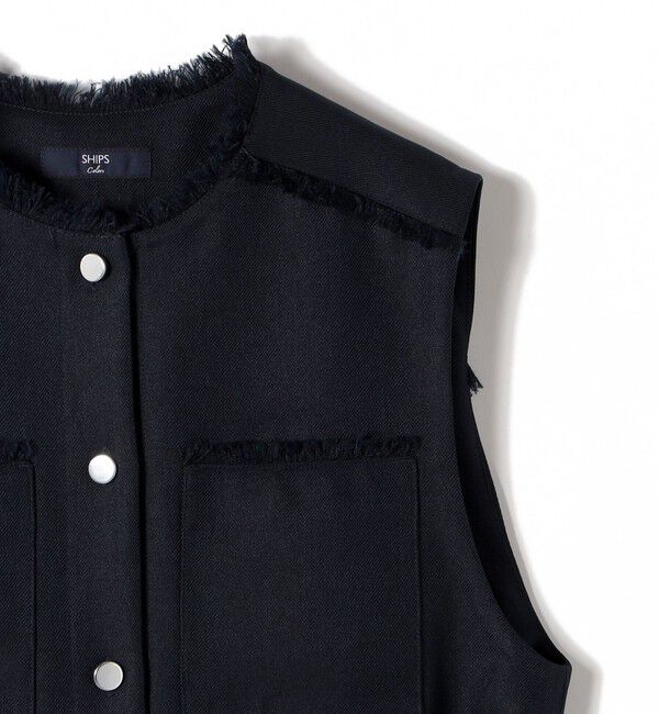 SHIPS Colors 「《予約》SHIPS Colors:ミックスツイード フリンジ ワンピース 2◆」|ワンピース|