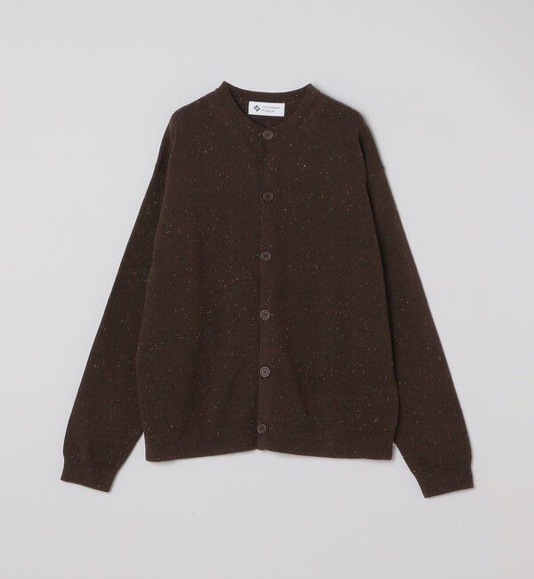 SHIPS「City Ambient Products: カラー ネップ クルーネック カーディガン」|カーディガン|ブラウン