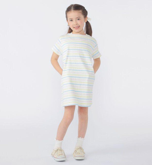 SHIPS KIDS「SHIPS KIDS:100～130cm / ボーダー ワンピース」|ワンピース|