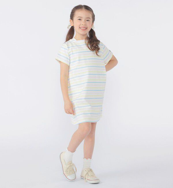 SHIPS KIDS「SHIPS KIDS:100～130cm / ボーダー ワンピース」|ワンピース|