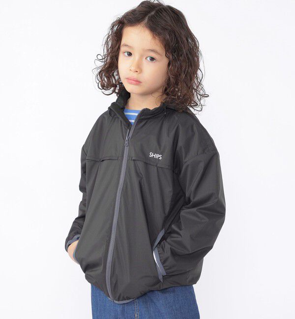 SHIPS KIDS「SHIPS KIDS:100～130cm /〈撥水/洗濯機可能〉ジップアップ パーカ」|ブルゾン・スタジャン|