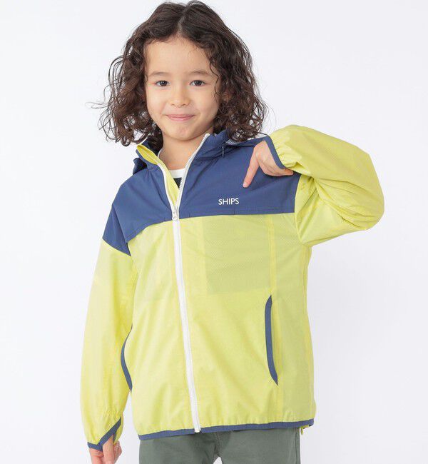 SHIPS KIDS「SHIPS KIDS:100～130cm /〈撥水/洗濯機可能〉ジップアップ パーカ」|ブルゾン・スタジャン|
