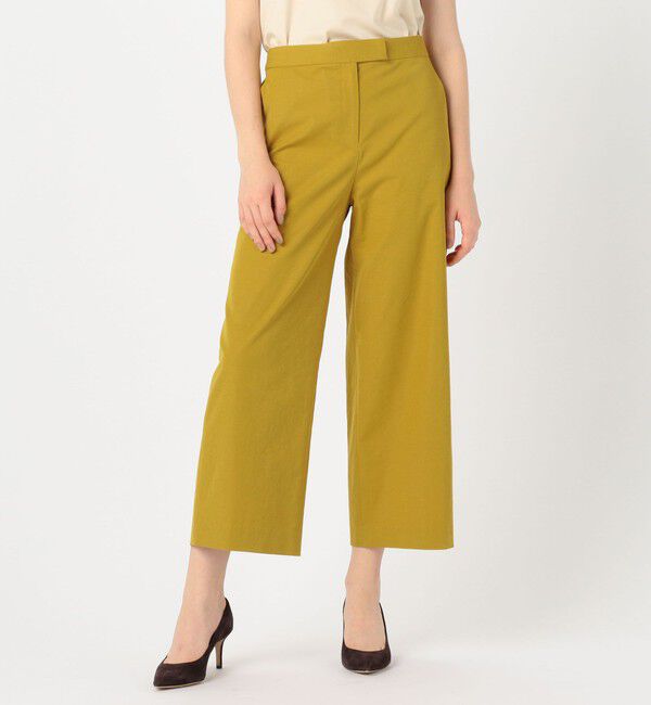 TOMORROWLAND collection「ドライツイル セミワイドクロップドパンツ」|その他|25 イエロー