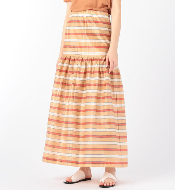 TOMORROWLAND BUYING WEAR「Rodebjer Amalthea コットンポリエステルタフタ ストライプロングスカート」|スカート|