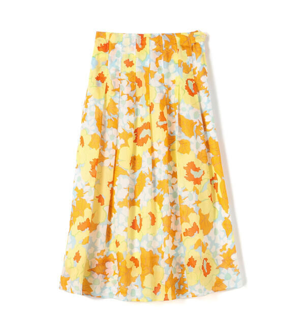 Ballsey「H.ムタビリスプリント タックプリーツロングスカート」|フレア|