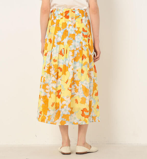 Ballsey「H.ムタビリスプリント タックプリーツロングスカート」|フレア|