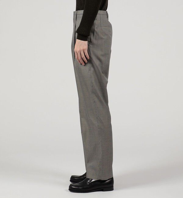 TOMORROWLAND MENS「シルク ハウンドトゥース 1プリーツテーパードパンツ」|その他|