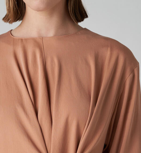 Ballsey「セルロースモールスキン フロントリボンワンピース」|ワンピース|