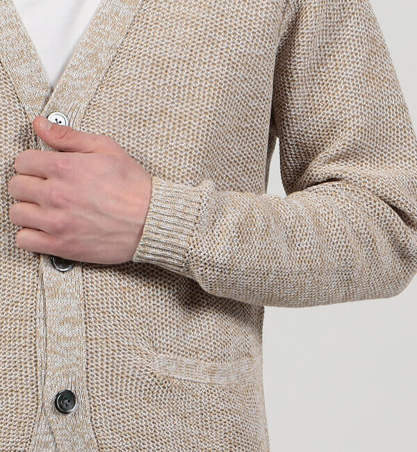 TOMORROWLAND MENS「ギマコットンリネン Vネックカーディガン」|カーディガン|