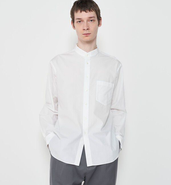 GALERIE VIE「コットンブロード スタンドカラーシャツ」|シャツ・ブラウス|