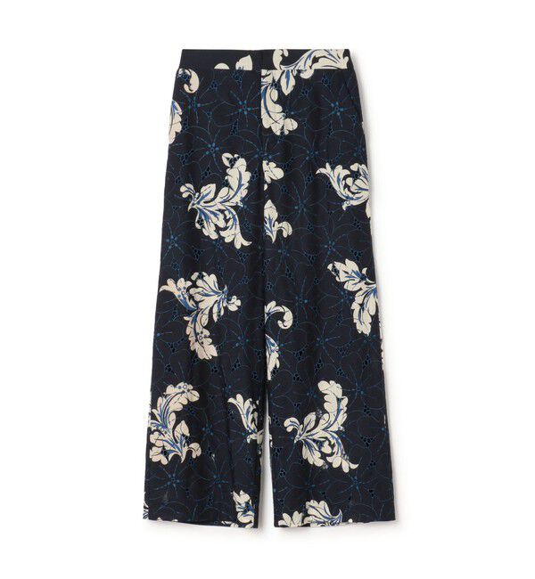 TOMORROWLAND collection「アイレットハイビスカス ストレートパンツ」|その他|68 ネイビー系