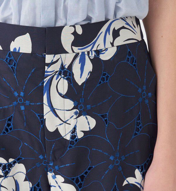 TOMORROWLAND collection「アイレットハイビスカス ストレートパンツ」|その他|