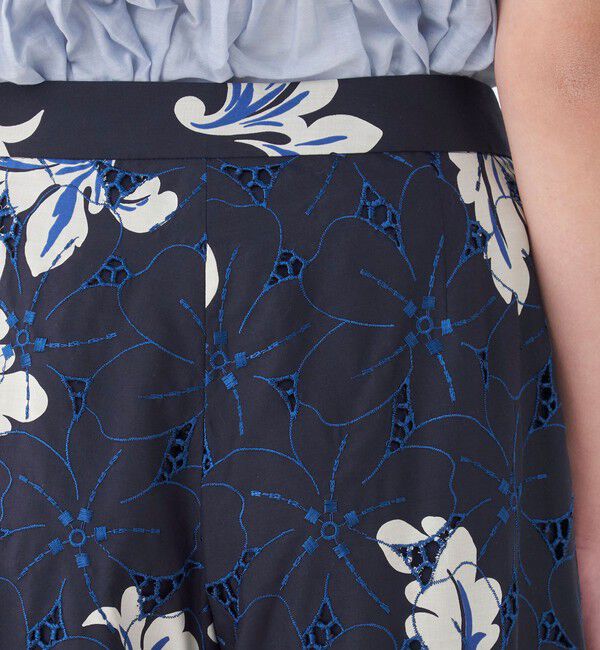 TOMORROWLAND collection「アイレットハイビスカス ストレートパンツ」|その他|