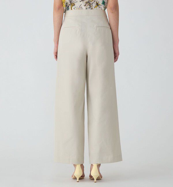 TOMORROWLAND collection「コットンギャバジン タックワイドパンツ」|その他|