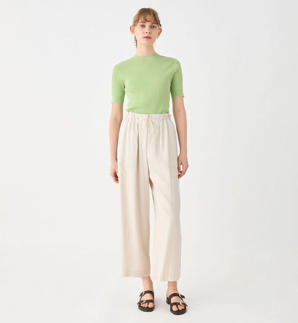 Ballsey「セルロースツイル セミバナナシルエットパンツ」|その他|