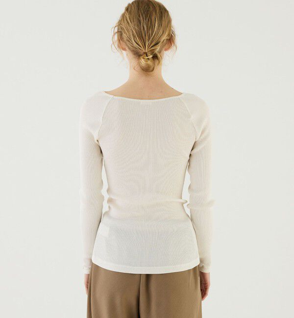 GALERIE VIE「コットンシルクリブ ラウンドネックプルオーバー」|Tシャツ・カットソー|