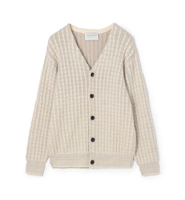 TOMORROWLAND MENS「TOMORROWLAND tricot アルパカポリエステル Vネックカーディガン」|カーディガン|11 ホワイト