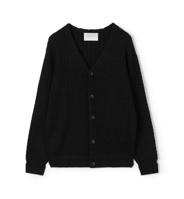 TOMORROWLAND MENS「TOMORROWLAND tricot アルパカポリエステル Vネックカーディガン」|カーディガン|19 ブラック