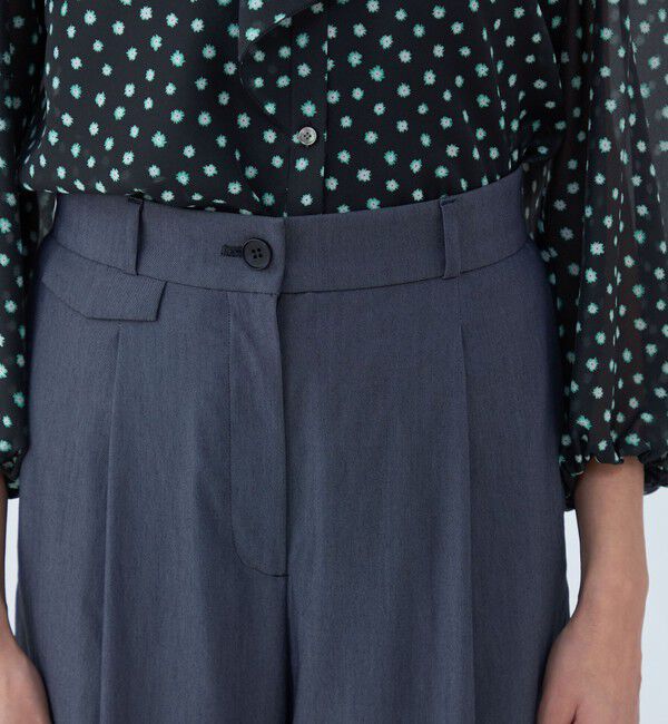 Ballsey「セルロースツイル タックワイドパンツ」|その他|