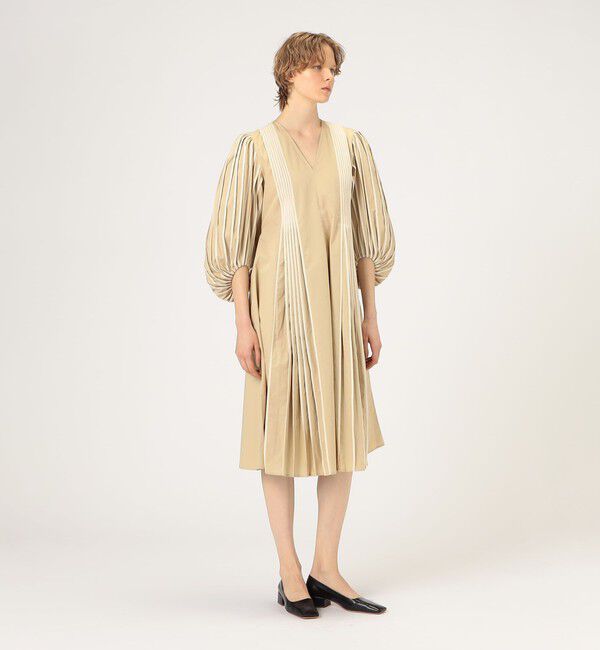 TOMORROWLAND BUYING WEAR「BODICE STUDIO V neck midi Vネックドレス」|ワンピース|