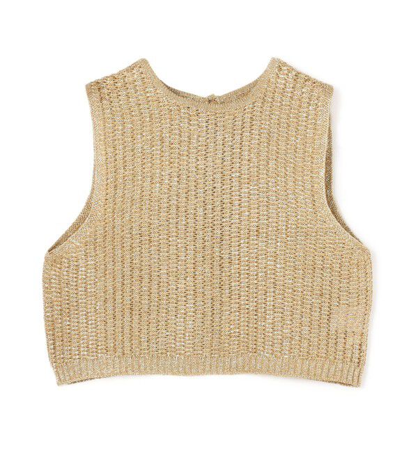 BACCA「オーロラフィルム リネンベスト」|ニット・セーター|93 ゴールド