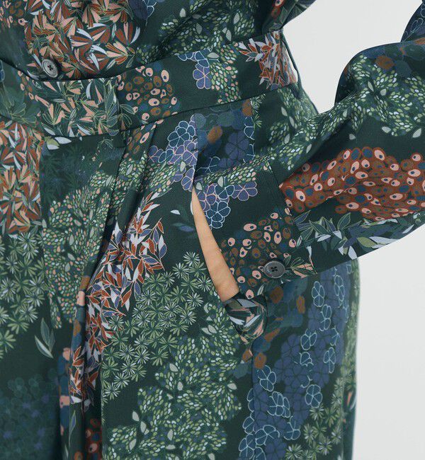 CABaN「シルクツイル FLOWER RIVERプリント 2タックワイドパンツ」|その他|