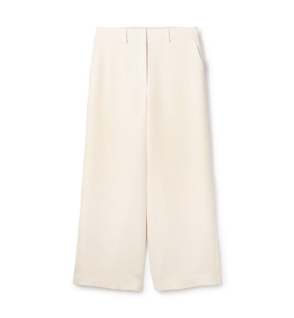 Ballsey「【WEB先行予約】パウダリーストレッチツイル セミワイドパンツ」|その他|11 ホワイト