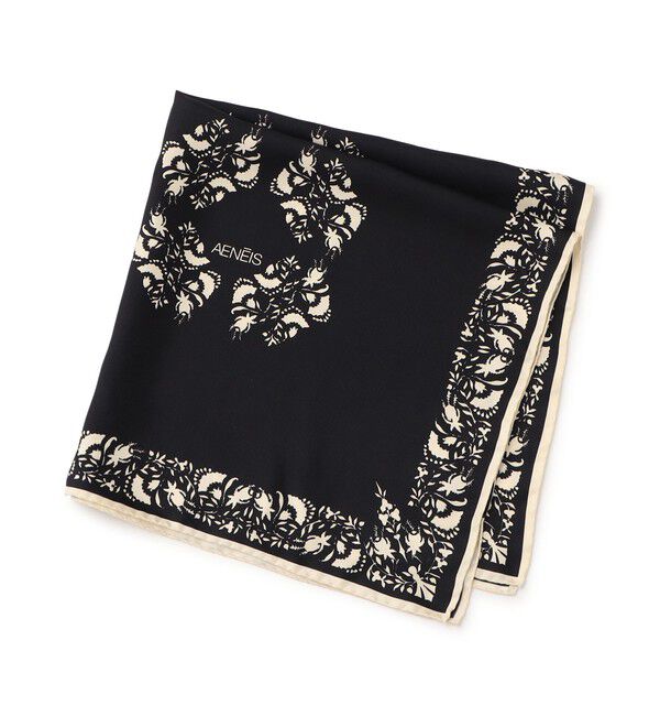 TOMORROWLAND GOODS「AENEIS LACE TAPESTRY スカーフ」|バンダナ・スカーフ|18 ブラック系