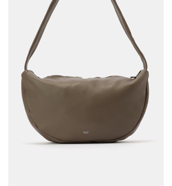  「【blancle/ ブランクレ】S.LETHER Semi circle half shoulder」|ショルダー・メッセンジャー|
