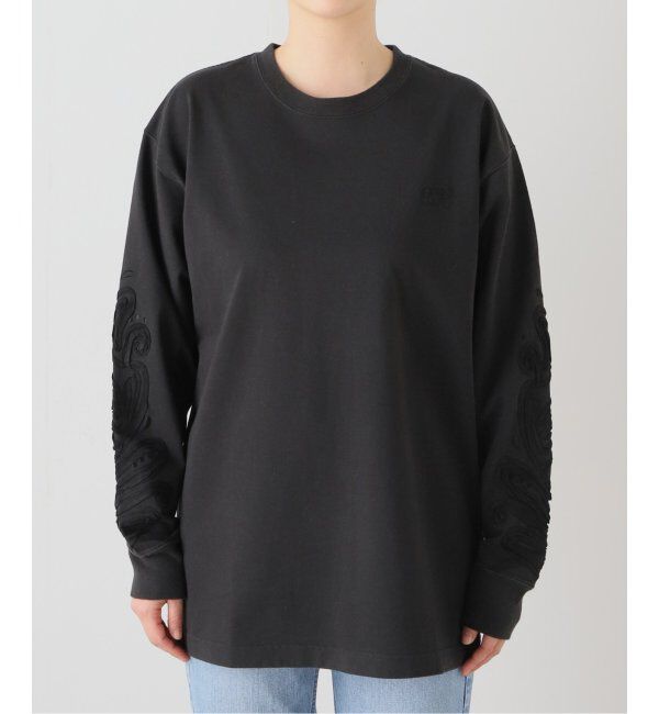  「【OFFTHECUFF/オフザカフ】SLEEVE EMB L/S Tシャツ：カットソー」|Tシャツ・カットソー|