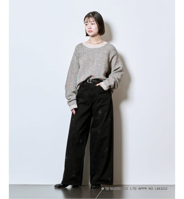  「SANRIO CHARACTERS&times;MASU 別注 BAGGY デニムパンツ」|デニム|