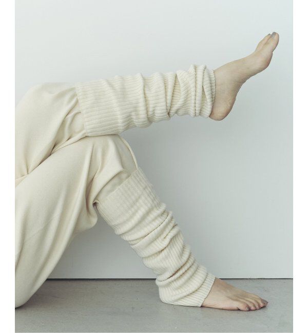 EMILYWEEK「EMILYWEEK &times; NETENE. ロングリブレッグウォーマー」|レッグウォーマー|ナチュラル