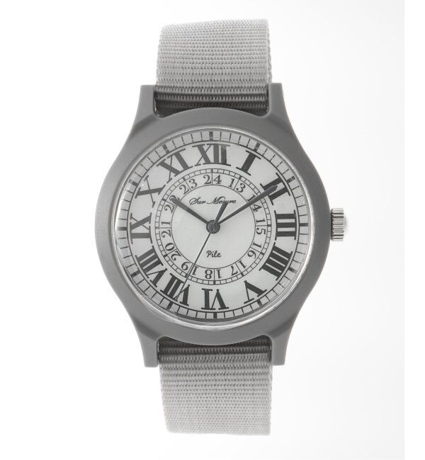 HIROB「【Sur Mesure / シュールメジュール】Demain オールローマン【 ウォッチ 】」|腕時計|グレー