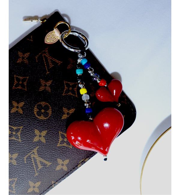 JOINT WORKS「String Ting / ストリング ティング Big Love Shorty Bag Charm」|キーケース|レッドベース