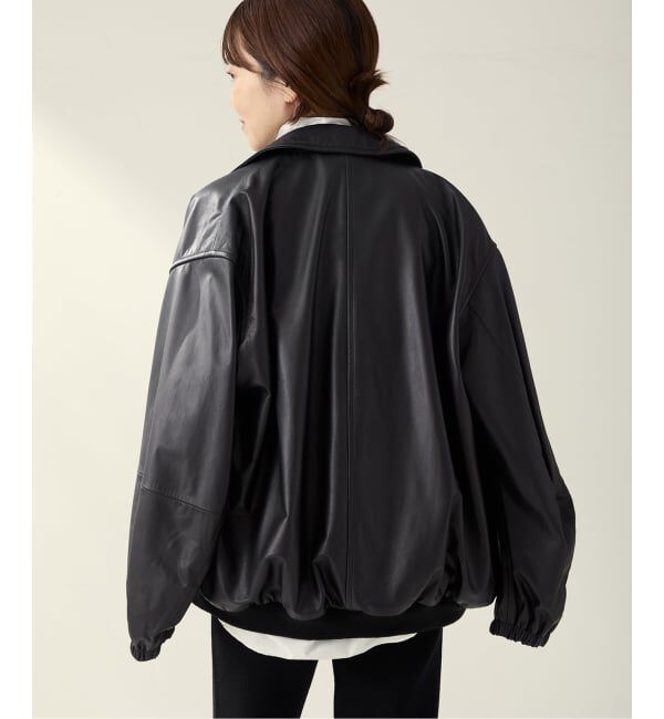 Plage「R&rsquo;IAM レザーブルゾン」|ライダースジャケット|