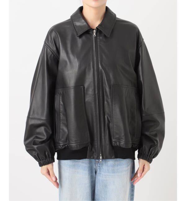 Plage「R&rsquo;IAM レザーブルゾン」|ライダースジャケット|