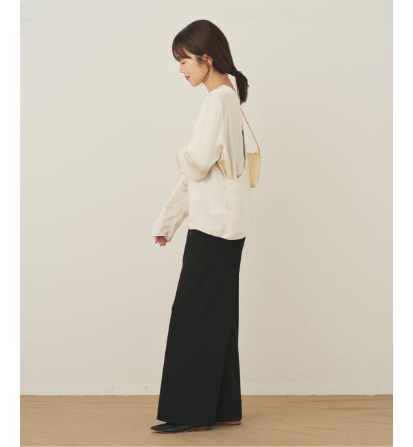 Plage「Memory Satin Back Wrap ブラウス」|シャツ・ブラウス|