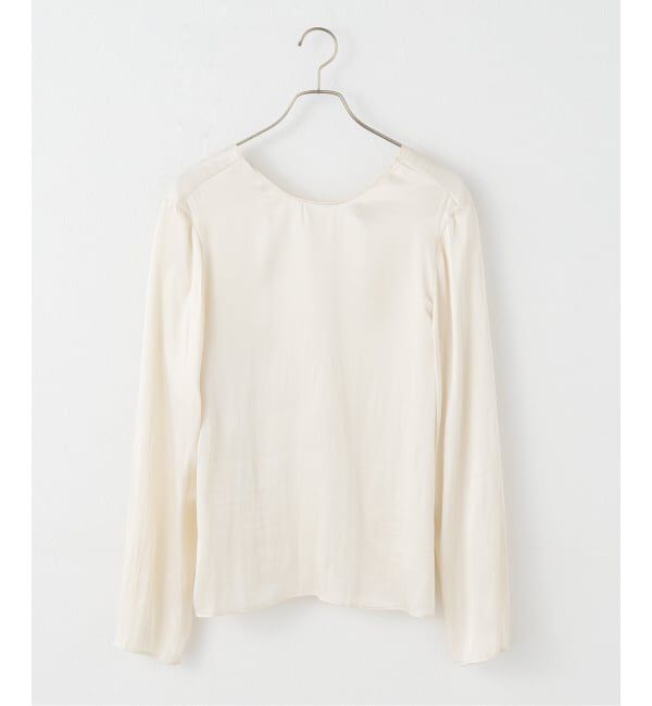 Plage「Memory Satin Back Wrap ブラウス」|シャツ・ブラウス|
