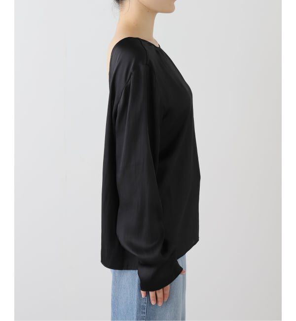 Plage「Memory Satin Back Wrap ブラウス」|シャツ・ブラウス|