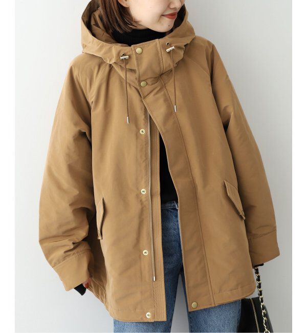 SLOBE IENA「ポリエステルナイロンフーディブルゾン」|その他|ベージュ