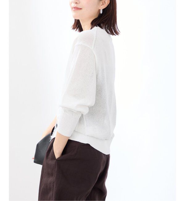 VERMEIL par iena「ペーパーテープヤーン カーデ」|カーディガン|