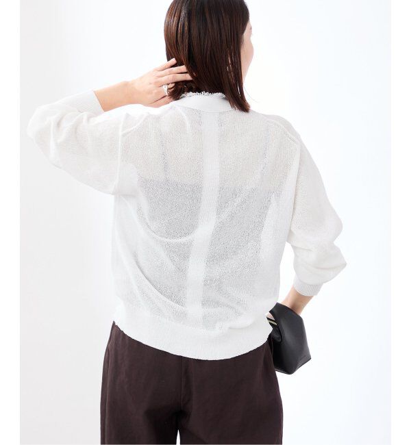 VERMEIL par iena「ペーパーテープヤーン カーデ」|カーディガン|