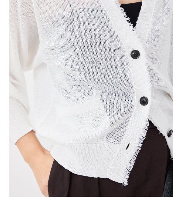 VERMEIL par iena「ペーパーテープヤーン カーデ」|カーディガン|