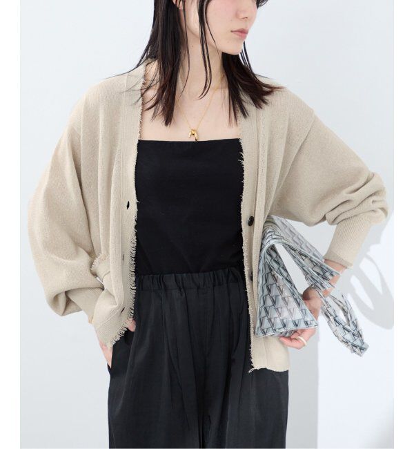 VERMEIL par iena「ペーパーテープヤーン カーデ」|カーディガン|