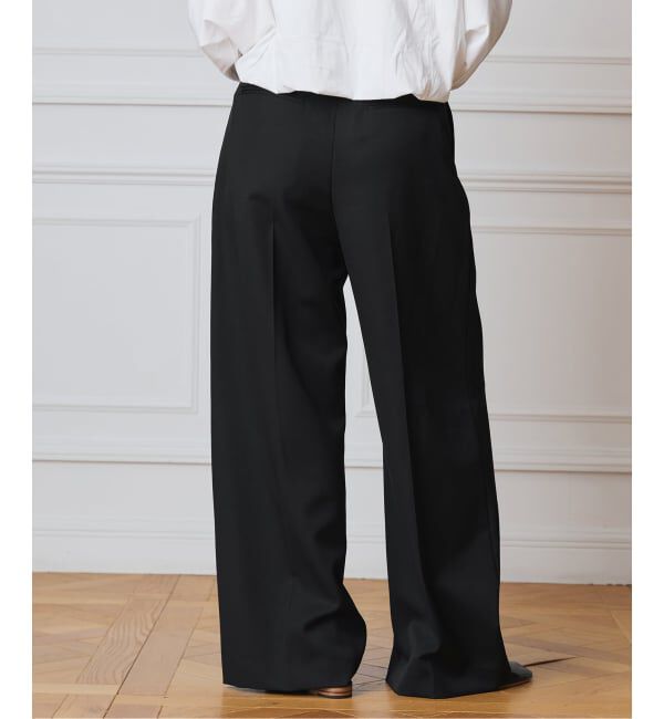 IENA LA BOUCLE「IENA LA BOUCLE サイドタックストレートパンツ」|スラックス|