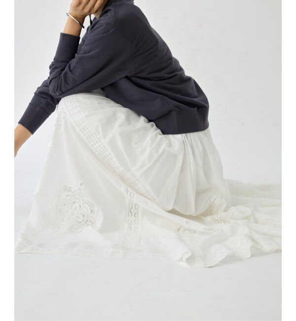 IENA「《WEB限定/追加2》コットンレーススカート」|スカート|